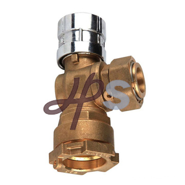 manually operated copper alloy ball valve for potable water supply in building